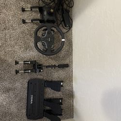 Moza R3 w/ Clutch Pedal And Handbrake