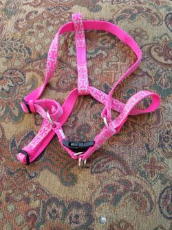 Pink Step-in Dog Harness, M-L
