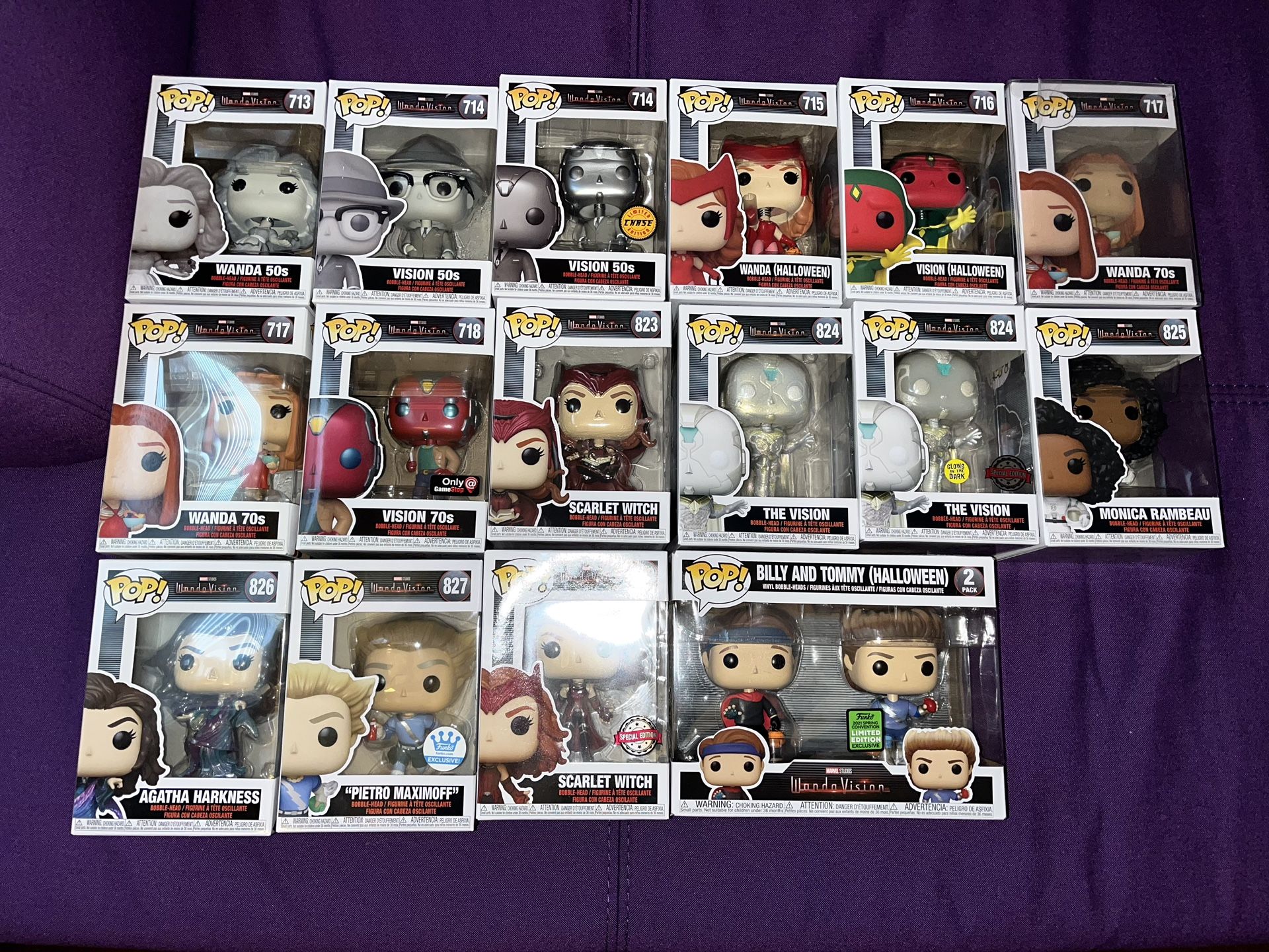 Funko Pop WandaVision Set Of 16 All New Unopened Including Limited Editions