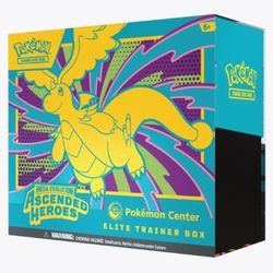 Pokemon TCG Ascended Heroes Pokemon Center Exclusive Elite Trainer Box