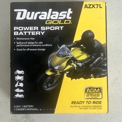 Duralast Gold Powersport Absorbed Glass Mat (AGM) Battery AZX14L
