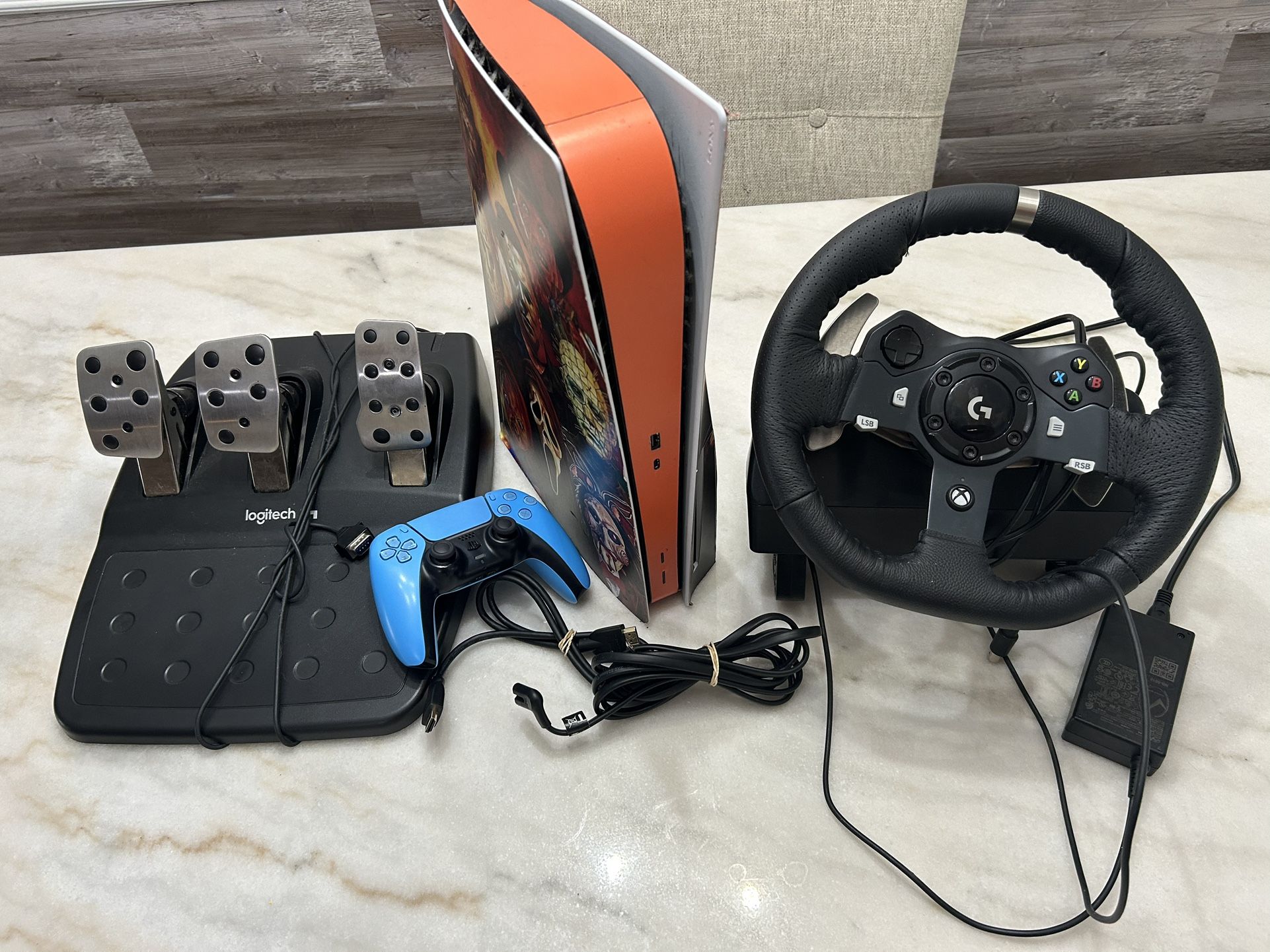 PS5 Disc Version/ G920 Driving Wheel And Pedals