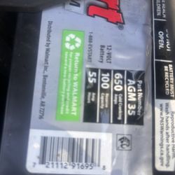 AGM EverStart Battery ( working ) 