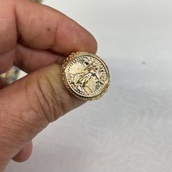 14k Premium Gold Plated Men Ring 