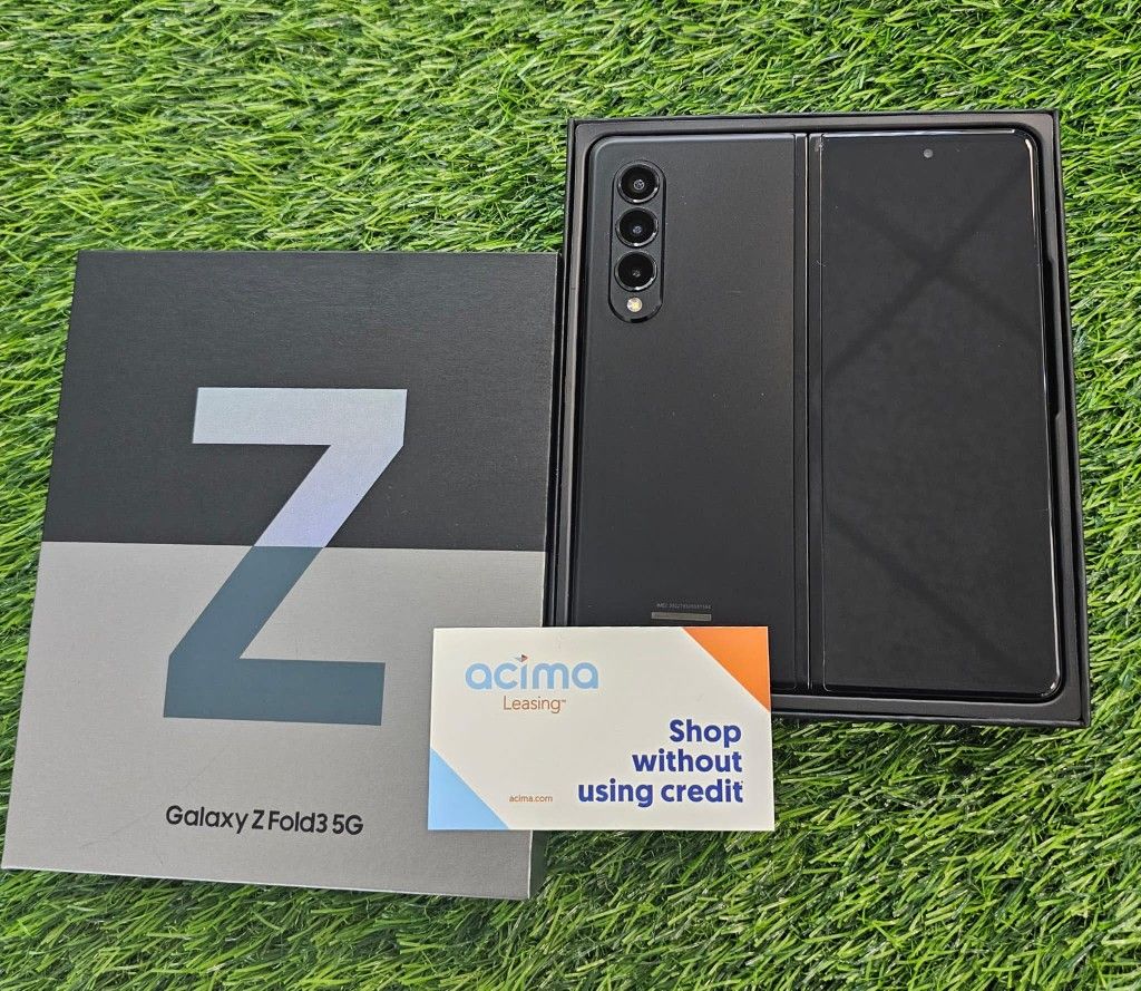 SAMSUNG GALAXY Z FOLD 3 5G UNLOCKED. FREE SMARTWACH/ HEADPHONES. PAY $1 TODAY REST IN PAYMENTS. NO CREDIT NEEDED FINANCING