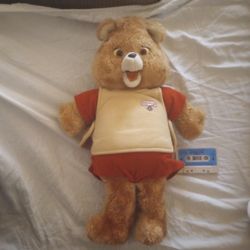 Teddy Ruxpin Bear With Tape Vintage 