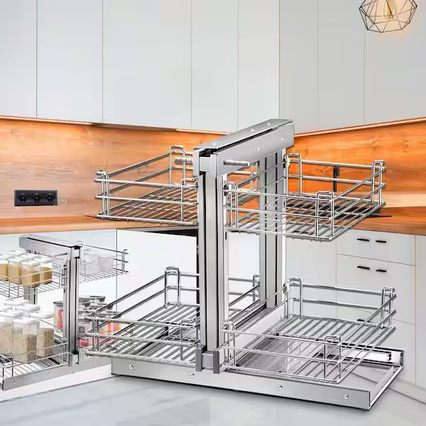 Pull Out Blind Corner Cabinet 15.7 in. Opening