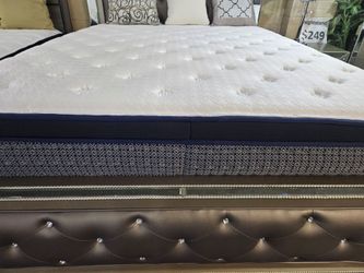 Brand new Primo Polar 14" thick gel/pocket coils plush pillowtop queen mattress