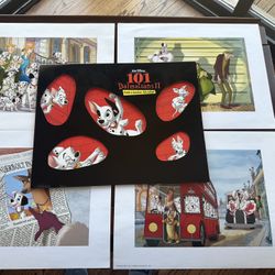 Set Of 4 101 Dalmatian Prints 