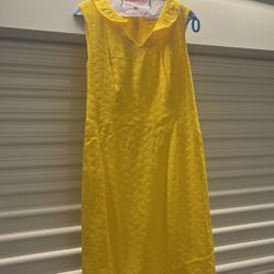 Woman’s Yellow Calvin Klein Dress
