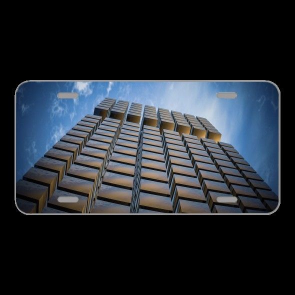 License Plate Novelty Car Front Cube Cubes Architecture Abstract