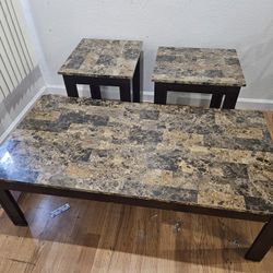 Coffee Table & 2 Side Tables