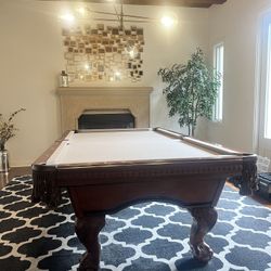 Pool Table 8ft American Heritage ( Free Delivery & Set Up & New Color Felt Of Your Choice )