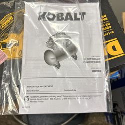 Brand New Kobalt 3 Gal Air Compressor 
