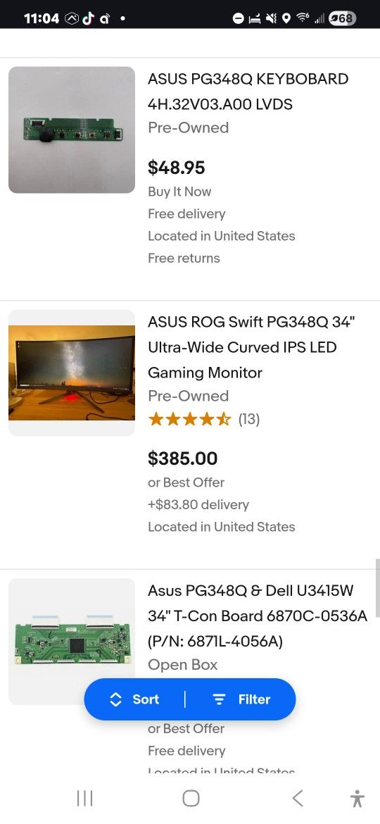 Computer Gaming Equipment 