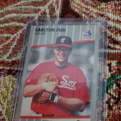 Chicago White Sox Carlton Fisk Harold Baines Ozzie Guillen 1989 Fleer Baseball Cards 