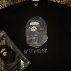 Dark Blue Bape Shirt Fits Like Xl