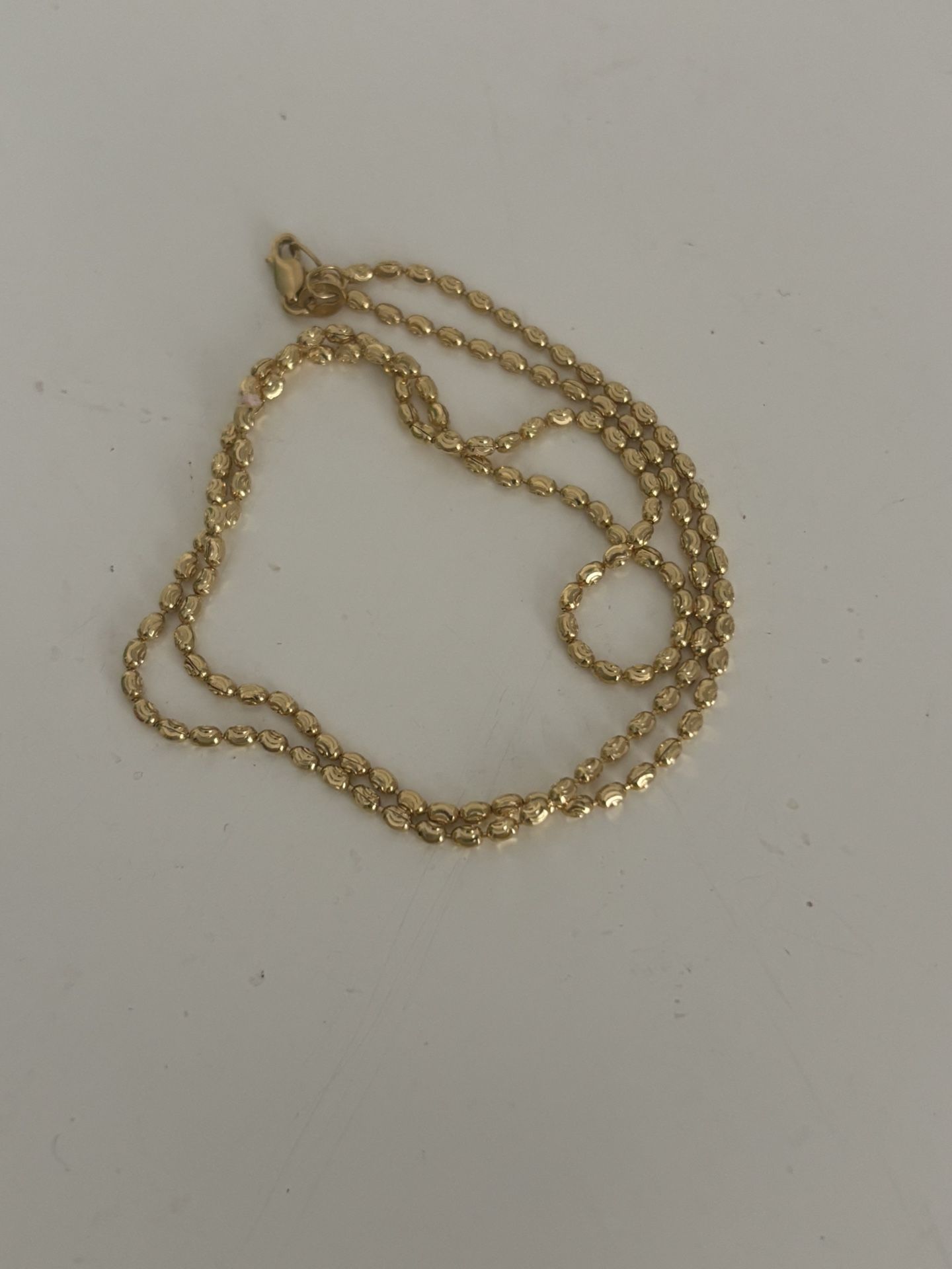 18k Real Italian Gold, Diamond Cut, Weigh 5gr.