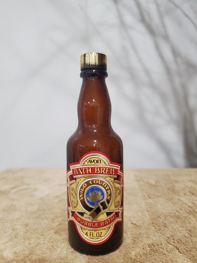 Vintage Avon Wild Country Bath Brew Bottle