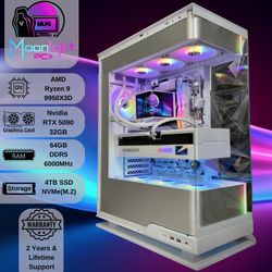 Ryzen 9 9950X3D / RTX 5090 “White Super Nova X” - RGB Gaming, Streaming, Productivity & Ai PC