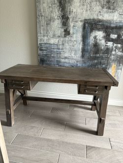 Rustic wood desk