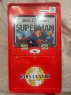 Superman popcorn tin