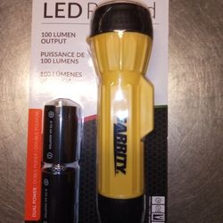 Brand New Grarrity Led Rugged Flashlight with Batteries 100 Lumen Output Reg Price $12.99 Ea.