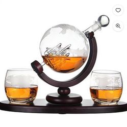 Galleon Whiskey Decanter Set