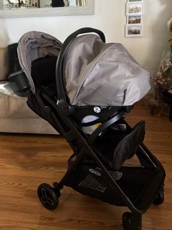 Graco Ready2Jet Travel System + SnugRide Lite Infant Car Seat - Like New