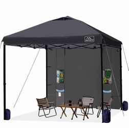 10x10 Easy Pop Up Canopy Tent with Sidewalls, Instant Outdoor Shade Shelter with Removable 10FT Sun Walls, Quick Setup Waterproof and UV-Resistant for