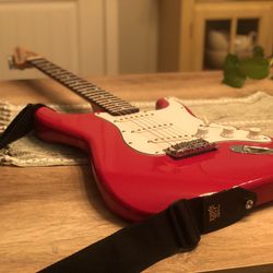 Cherry Red Fender Starcaster Electric Guitar