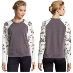 Rebecca Taylor Embellished Floral Sequin Sweater