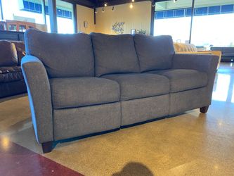 Blue Tweed Power Reclining Couch