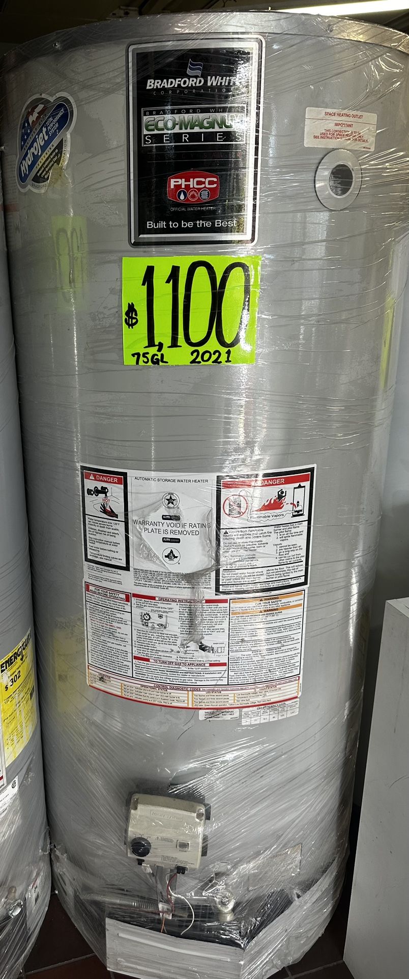 Bradford White 75gl Water Heater