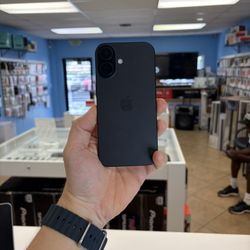 iPhone 16 black physical and E-sim Unlocked %100 battery
