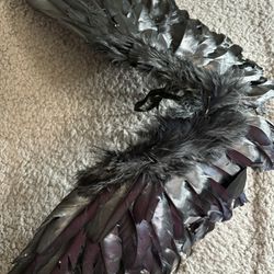Black Wings & black halo cosplay / dress up accessories 