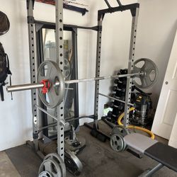 Barbell Weight Lifting Rack