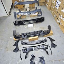 Mercedes Benz GLC Bumpers full conversion body kit to GLC AMG 63 X253 complete for 2015-2019