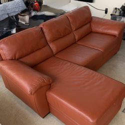 Genuine Leather Couch