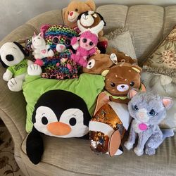 12 plush toys