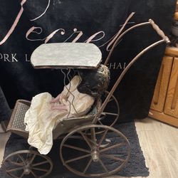 Antique Doll Stroller 