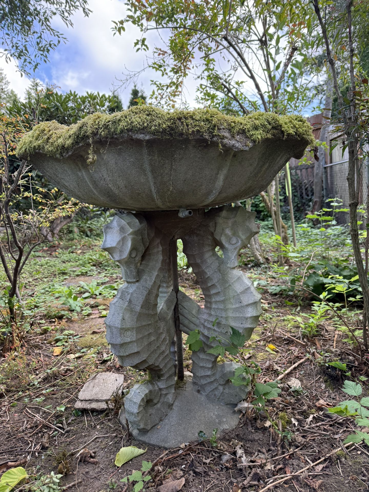 Vintage Large Outdoor Fountain, Yard Art, Garden Accessories