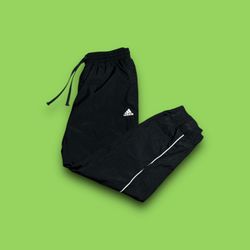Vintage adidas tapered track pants black men’s XL