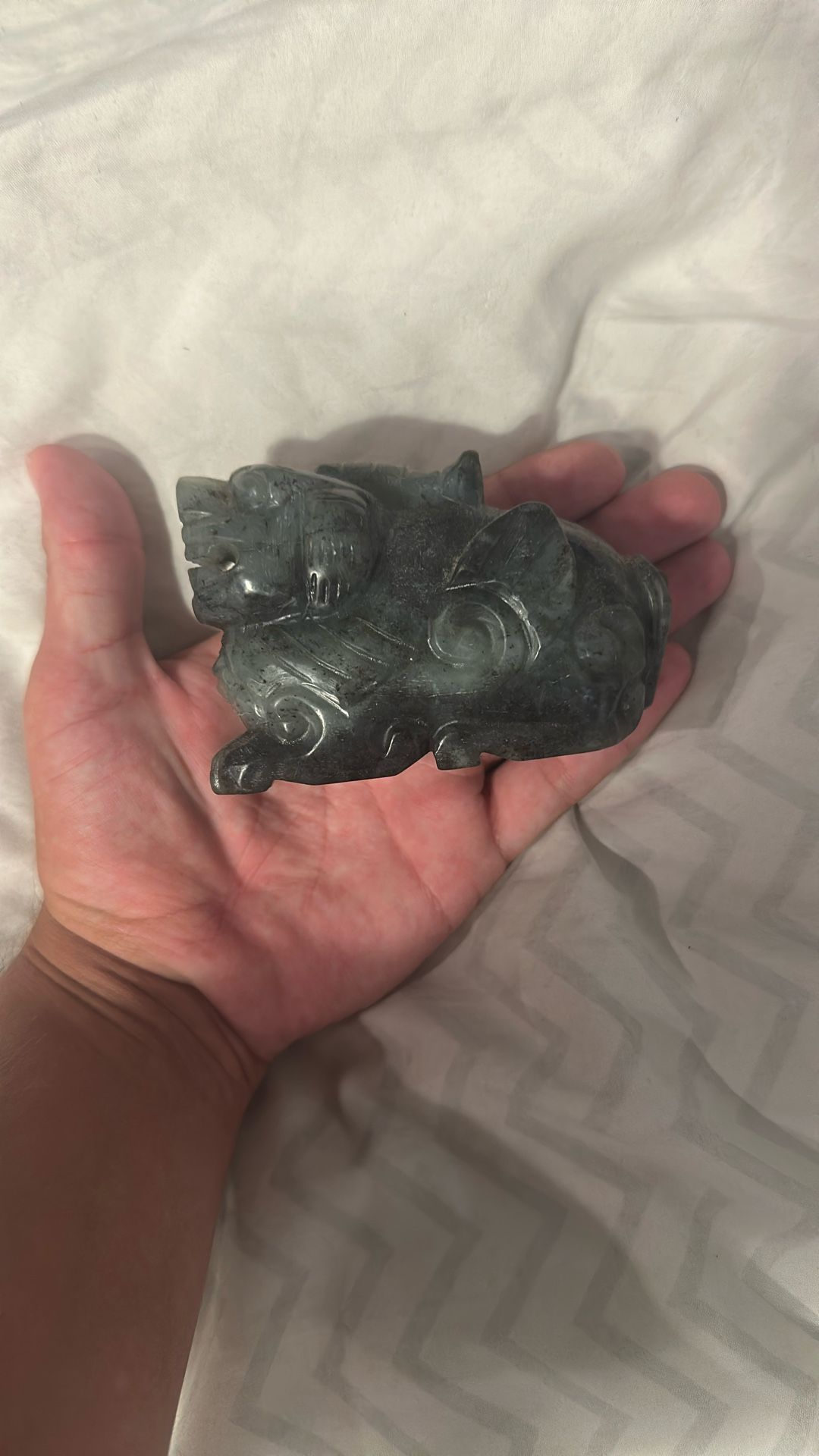 Rare Ancient Jade Foo Dog Sculpture