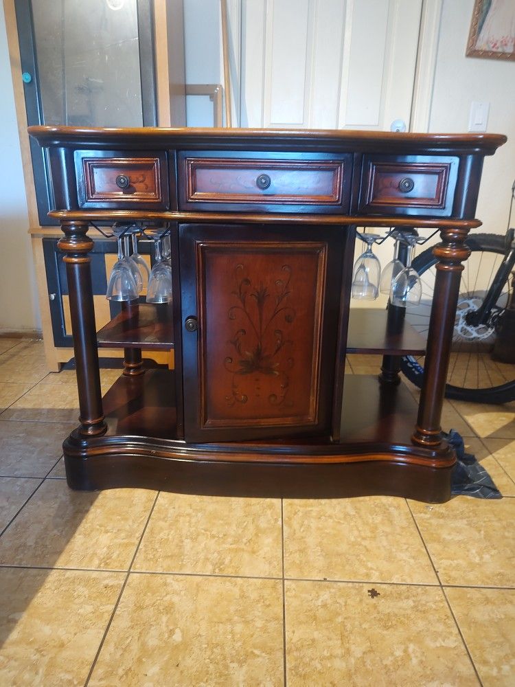 antique buffet bar