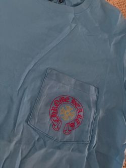Blue chrome tee