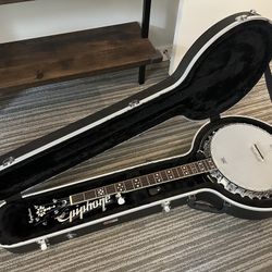 Epiphone MB-200 5-String Banjo w/ Hard Case