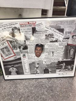 Joe DiMaggio Painted poster by Robert Stephan Simon’s