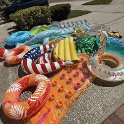 Pool and beach floats. All Include 