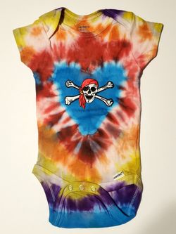 Tie-dyed onesie